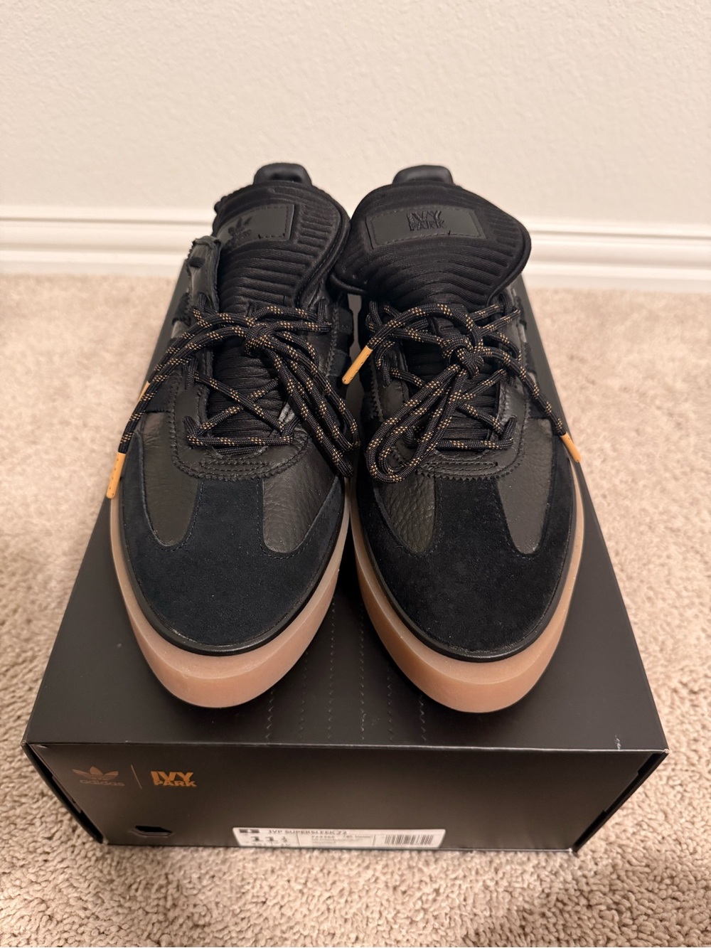 IVY PARK Women's Black Sneakers with Gum Soles - First Collection